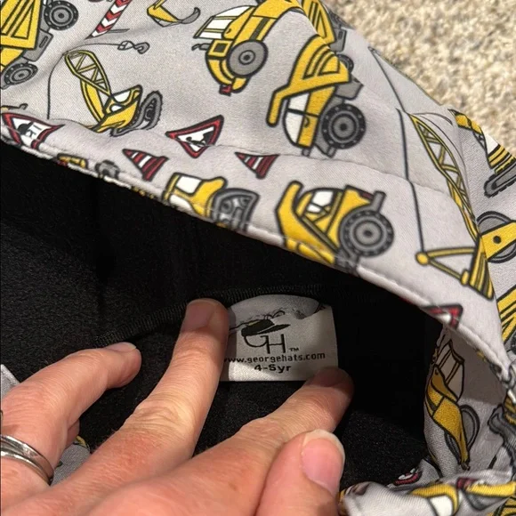 George Hats Kids' Gray Jacket with construction print - Picture 3 of 4